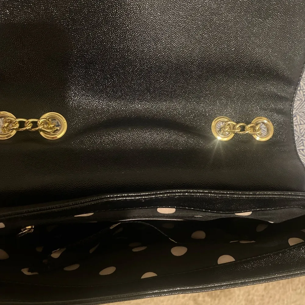 ANNE KLEIN ELEGANT BLACK SHOULDER BAG, EXCEL. COND. - Image 10