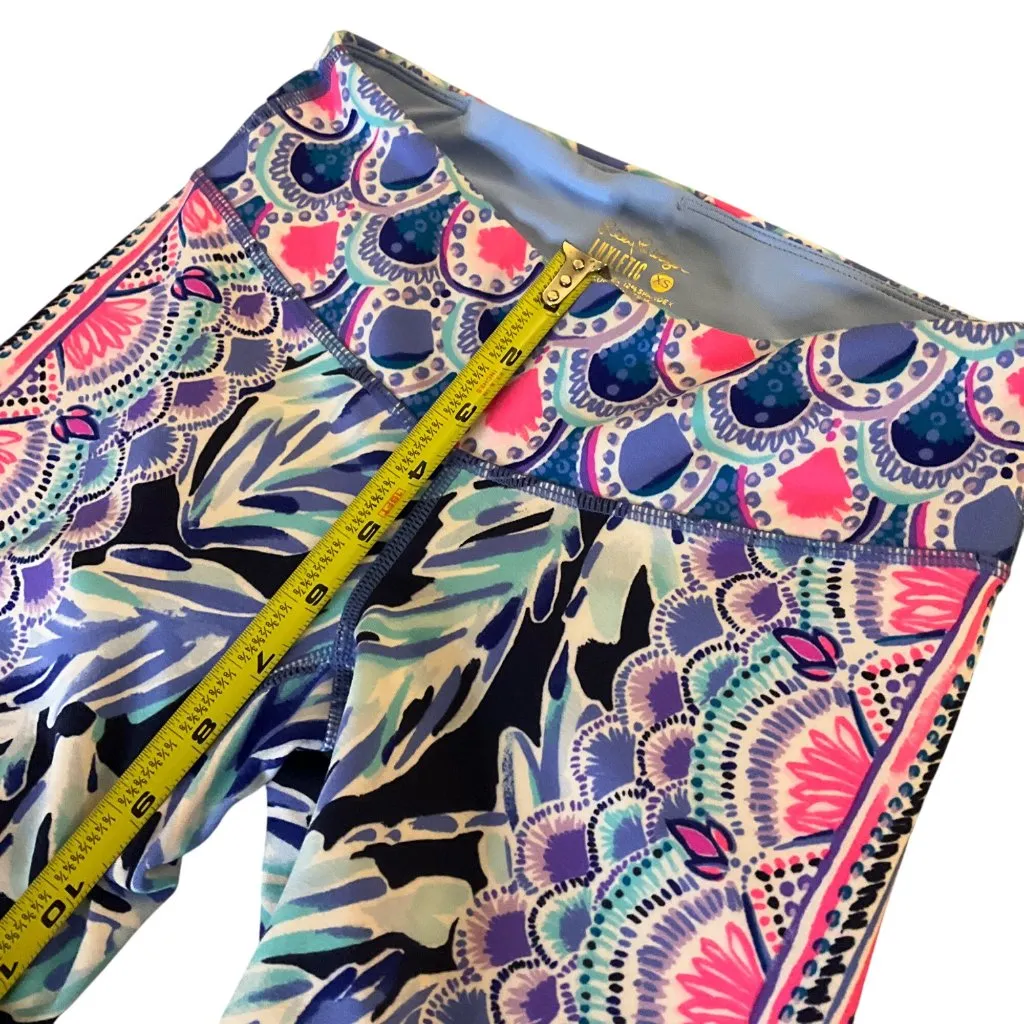 Lilly Pulitzer Luxletic Weekender Crop Leggings XS colorful UPF 50 athletic - Image 7