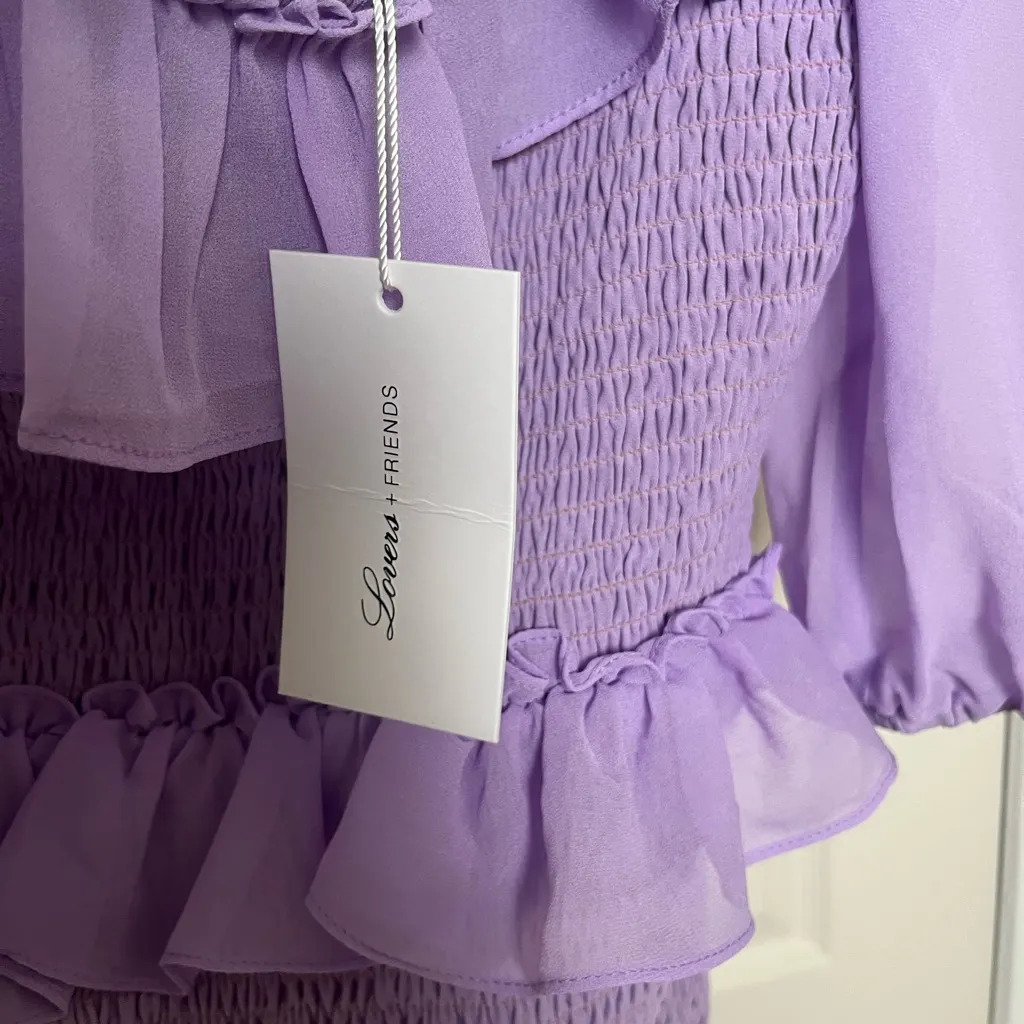 NWT Lovers + Friends Koda Mini Dress‎ in Lilac Purple - Image 5