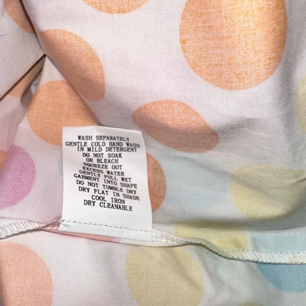 Dapper day for‎ Tatyana Disney Gloria Dot candy print pleated skirt size Small White - Image 5