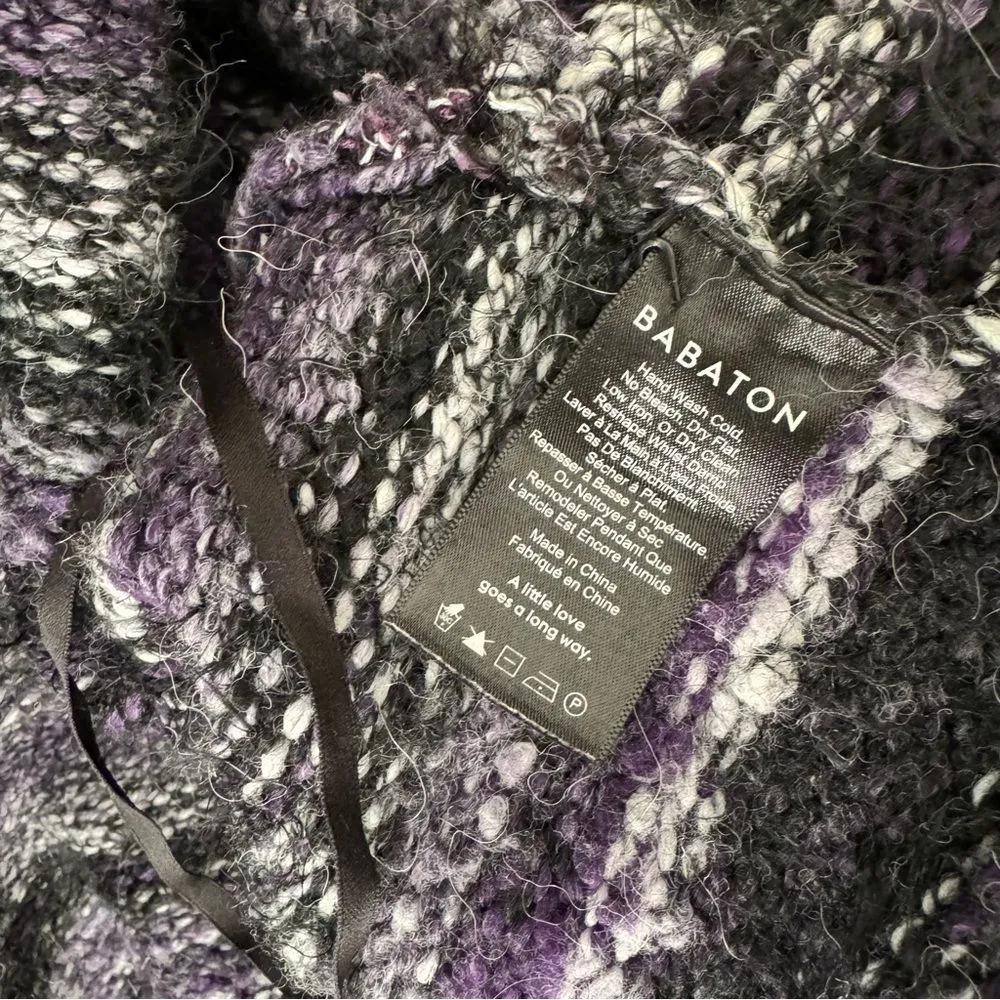 Aritzia Babaton Donaldson Oversized Cardigan Purple - Image 9