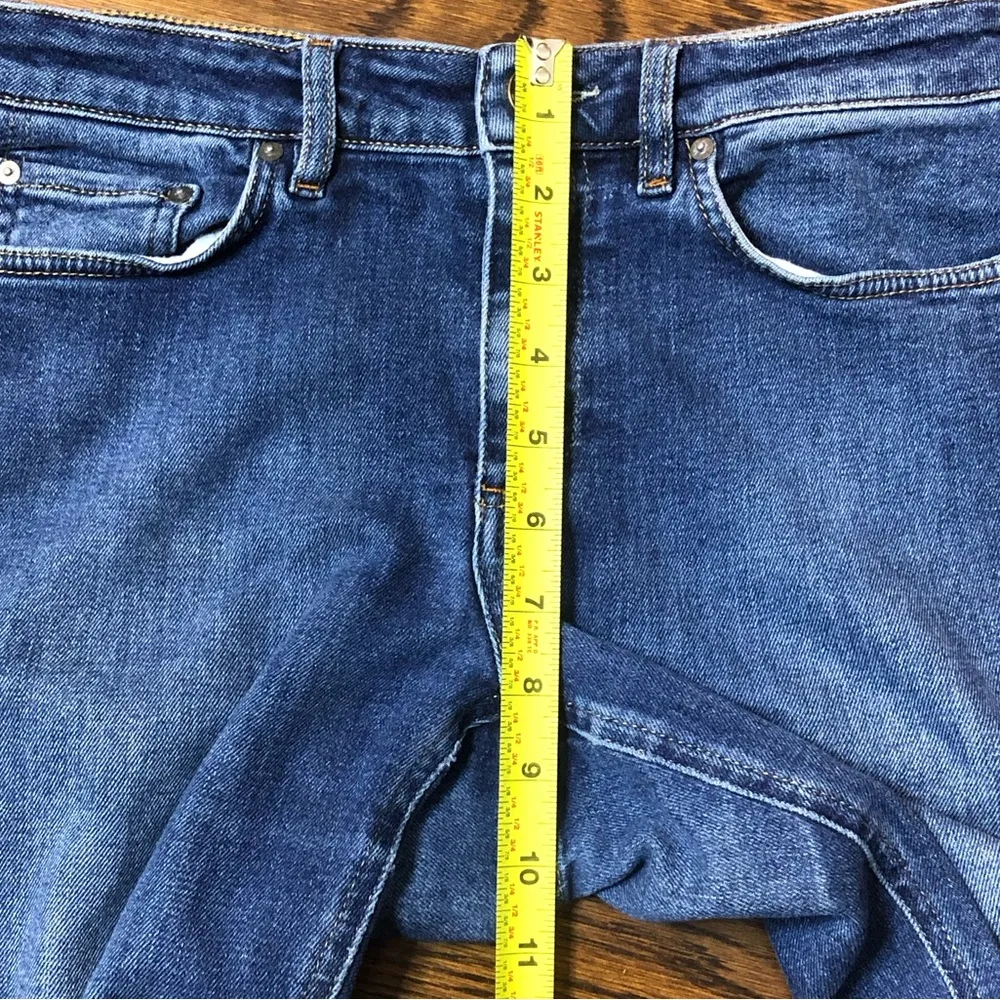 ACNE STUDIOS Women Blue ‘SKIN 5 USED BLUE’ Skinny Low Rise Jeans Sz 27/32 - Image 12