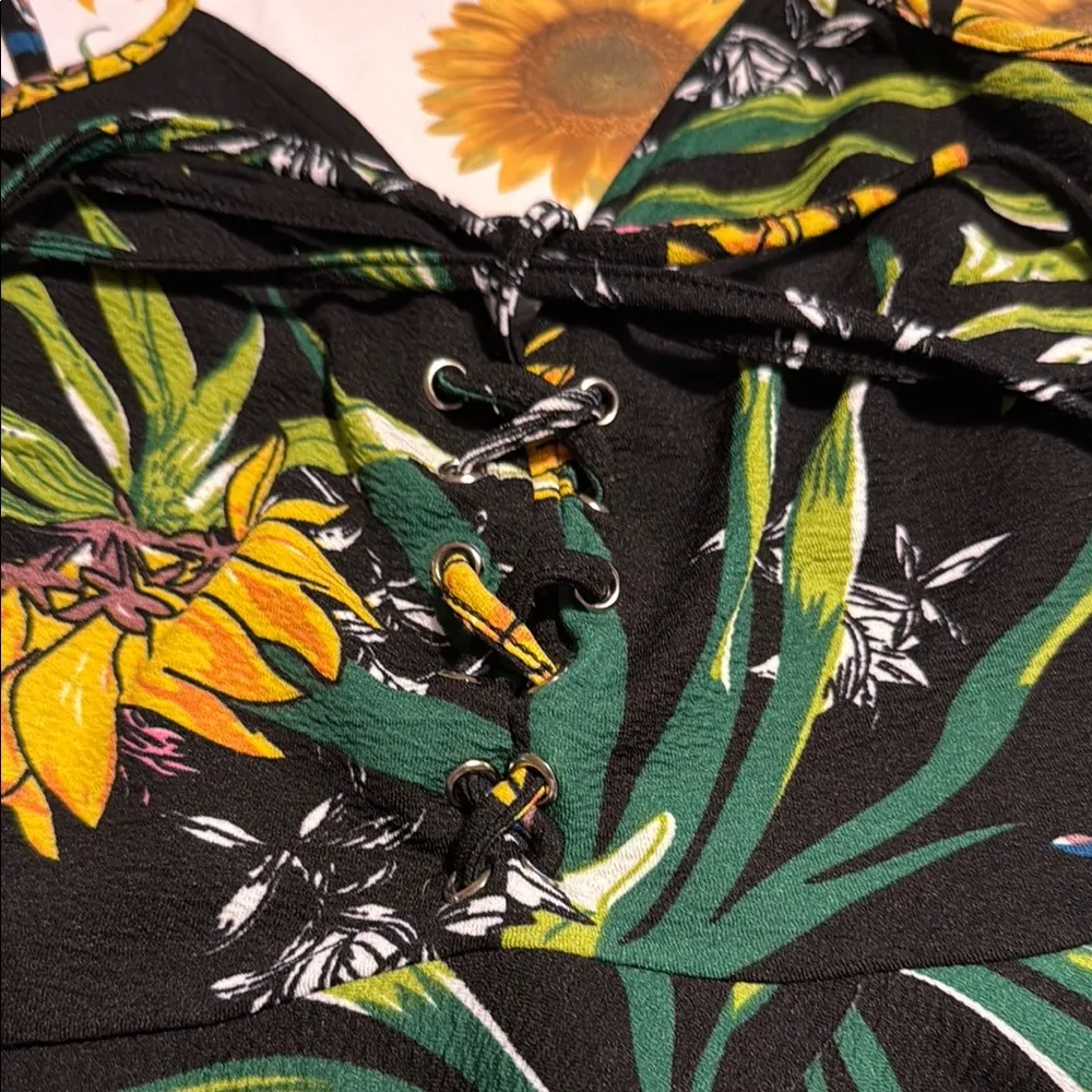 Lea & Viola Black Floral Jumpsuit - Image 6