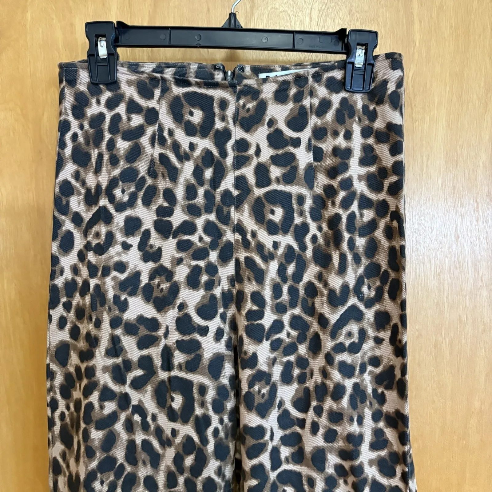 Reformation Women's Animal Print Leopard Marlon Stretch  High Crop Pants Size 4‎ - Image 2