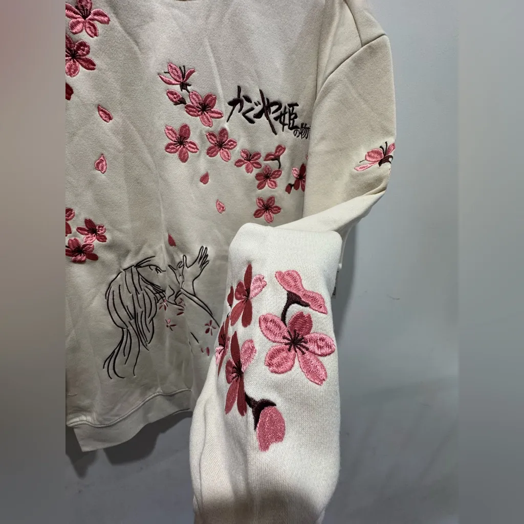 Studio Ghibli The Tale Of The Princess Kaguya Cherry Blossom Sweatshirt - Image 6