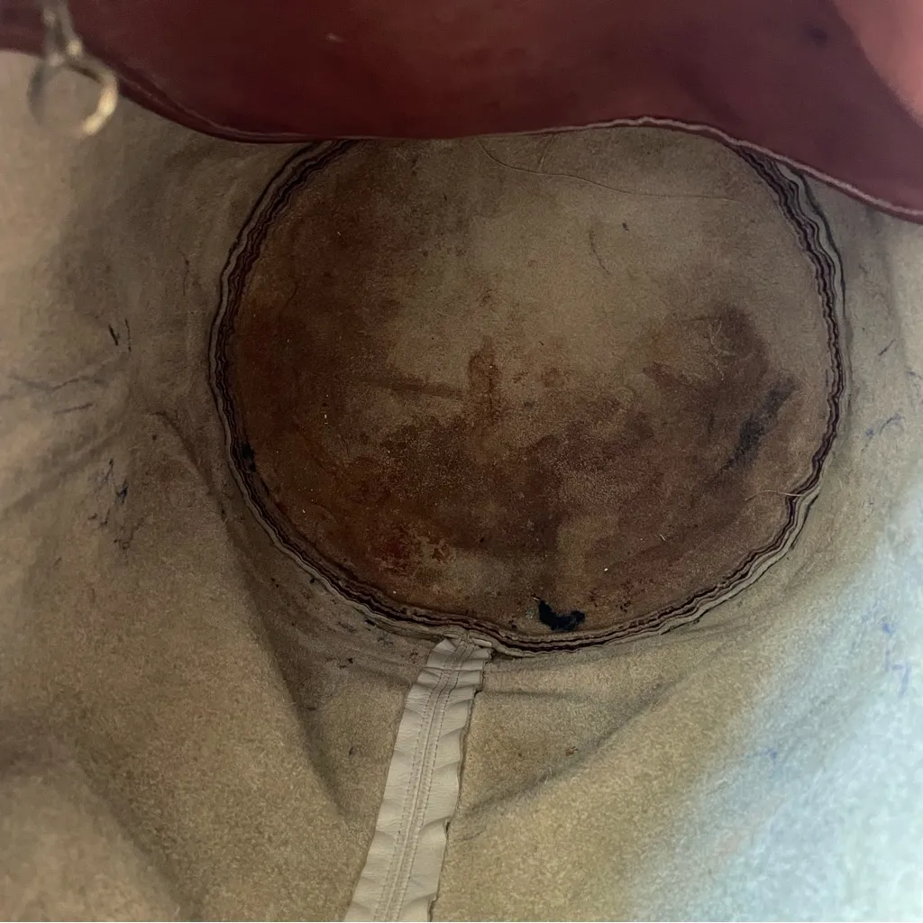 Vintage Coach Spectator Drawstring Duffle Shoulder Bag Brown Cream RARE - Image 6