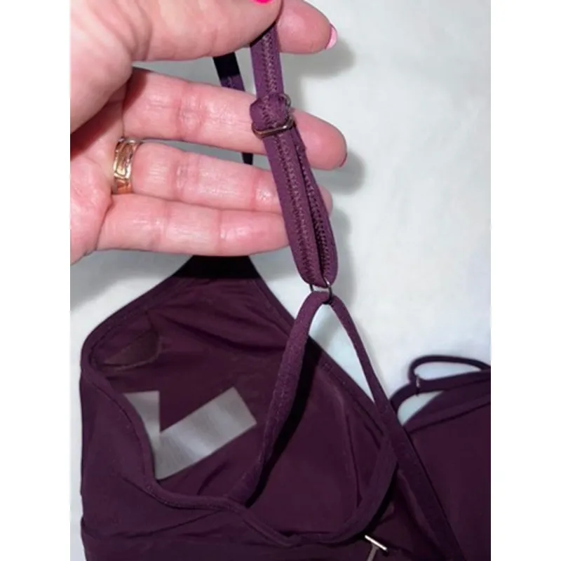 NWOT Calia Women's Purple‎ Sports Bra Size Small Criss - Image 5