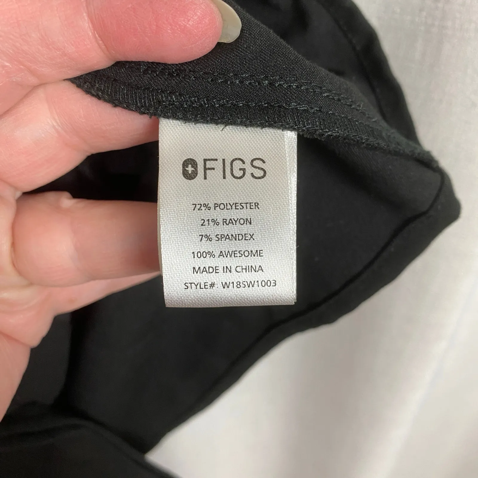 FIGS Black Pilar Button Up Limited Edition Scrub Top Sz.XL - Image 15