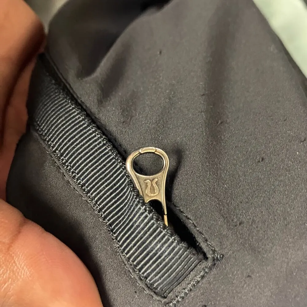 Lululemon Run Bandit  Mini Hyper Stripe Mint Teal Black Track Pant Size 8 - Image 5