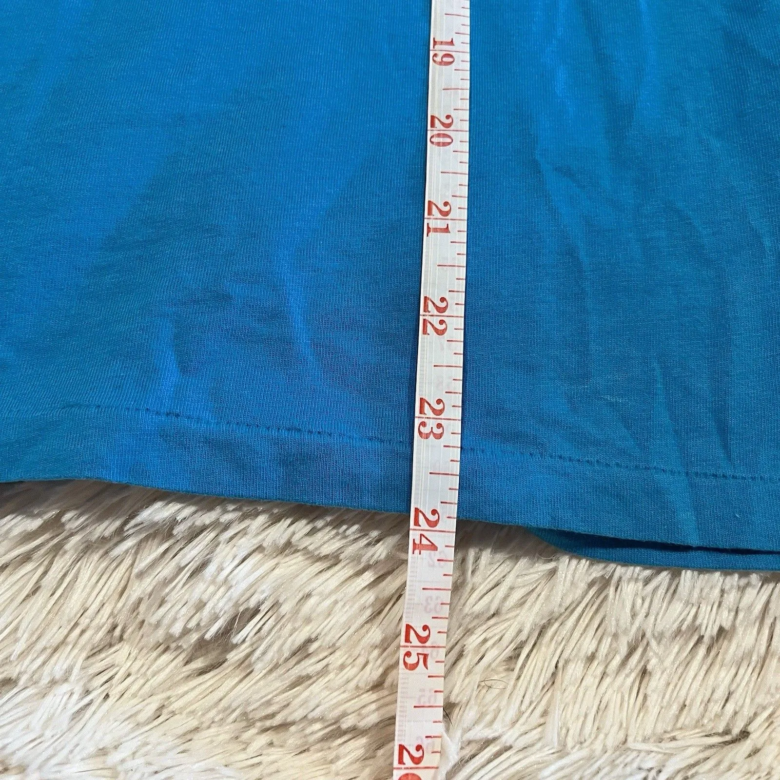 Ralph Lauren Sport Top Womens Crew Neck Short Sleeve Blue With Yellow Pony Med - Image 4