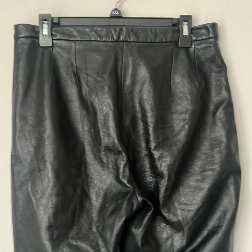 JLC New York Black Leather‎ Pants Size 14 Mob Wife Bikecore Pants 🦋 - Image 4
