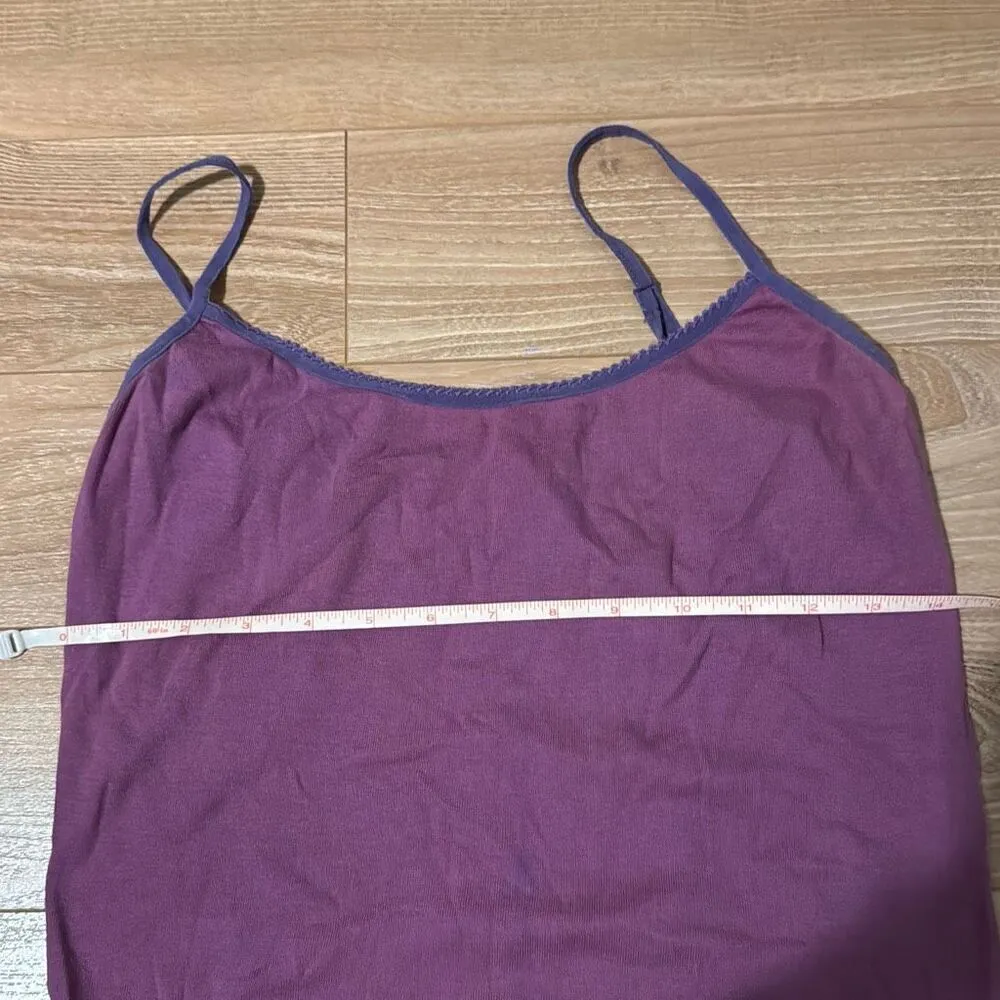 Vintage Victoria's Secret Purple Tank Top Size Small  Has super cute trim and so - Image 2
