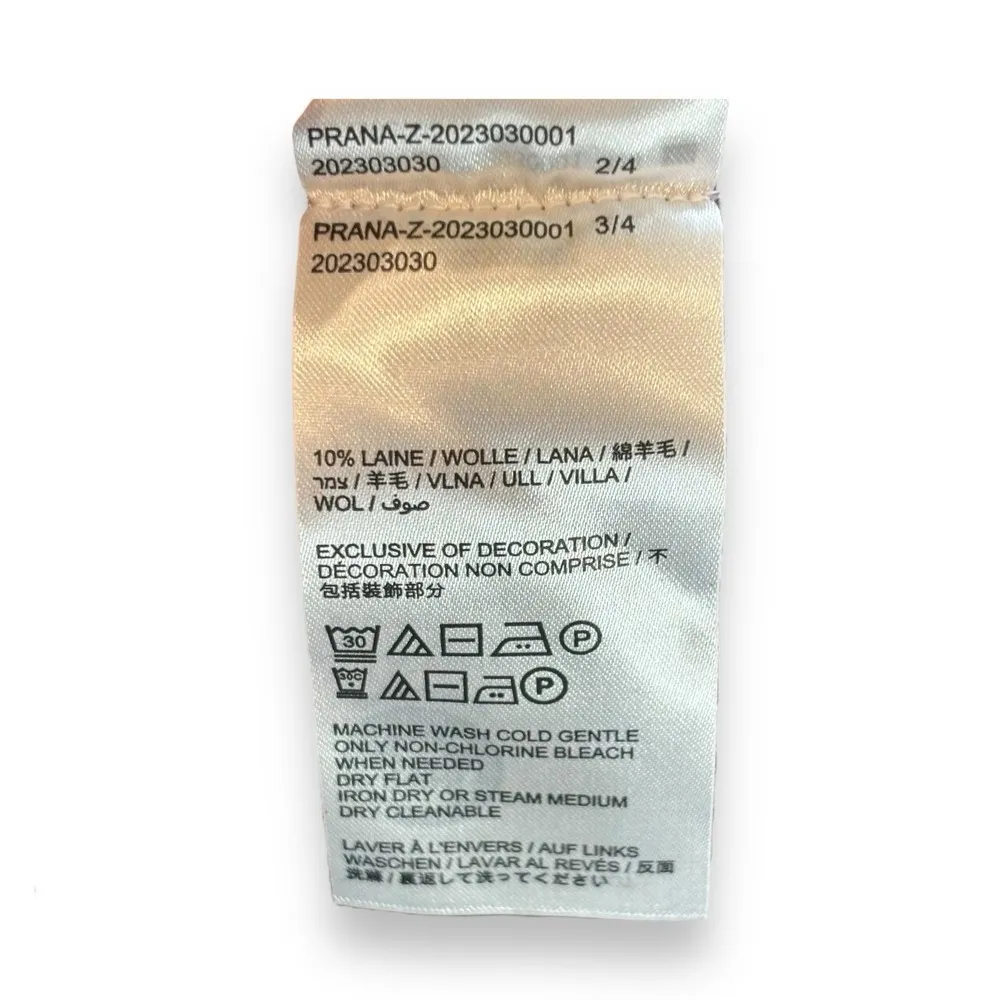 PrAna Milani V-Neck Dress Mulberry Knit Sweater Women Small Cinched Waist - Image 10