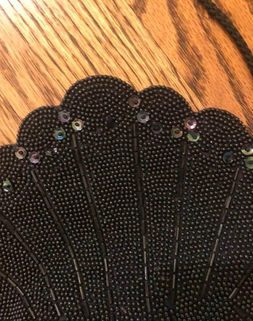 Black Sequin Evening Bag - Image 5