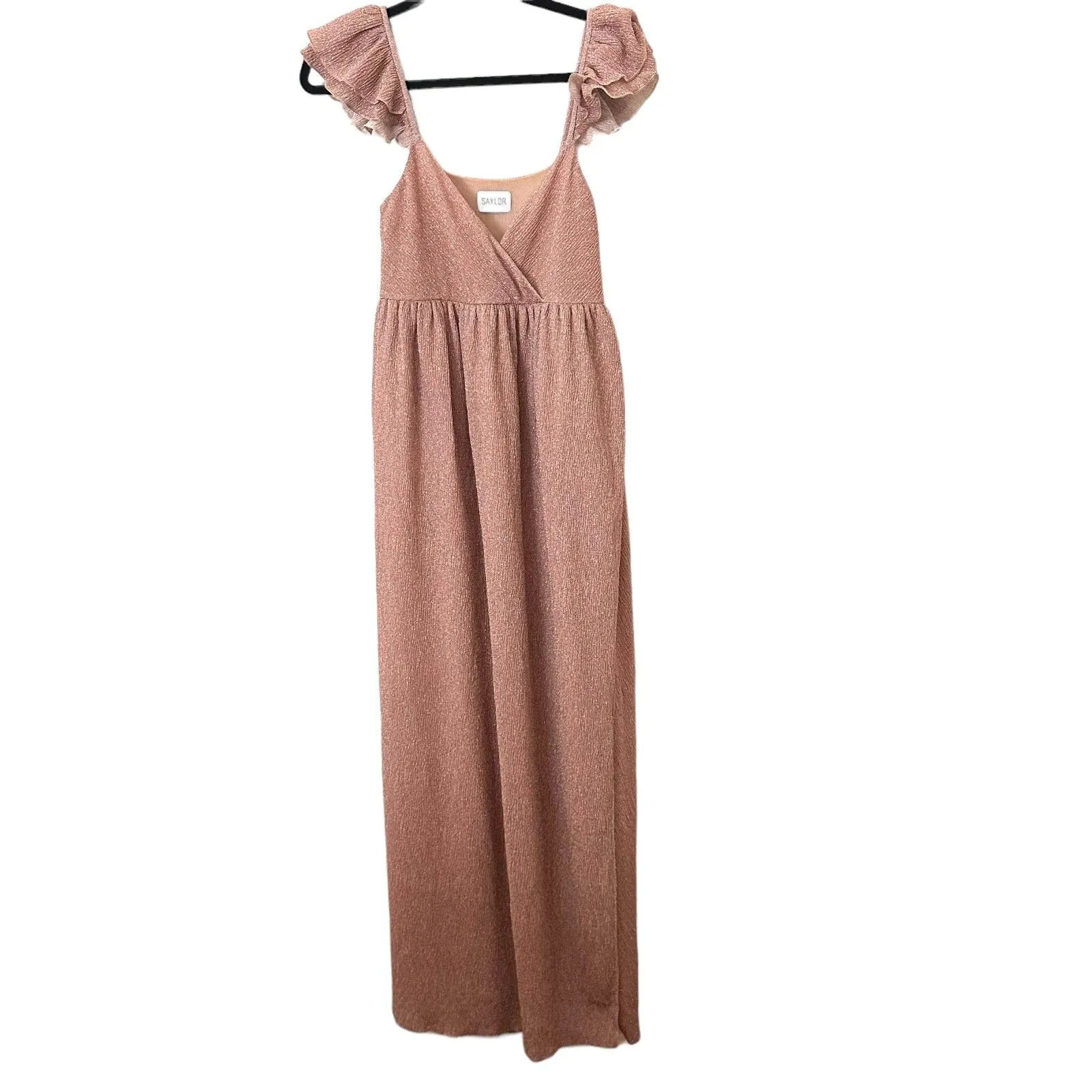 SAYLOR Imara Metallic Maxi Dress‎ Maternity Sz Small - Image 3