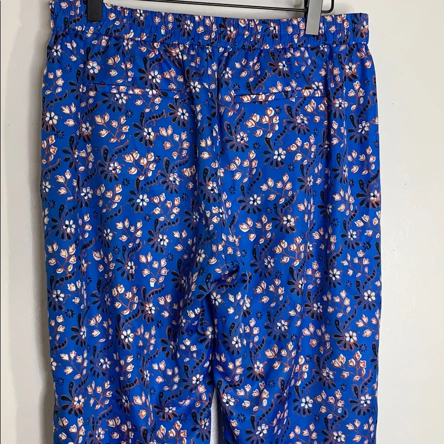 J crew blue orange paisley‎ print pants - Image 5