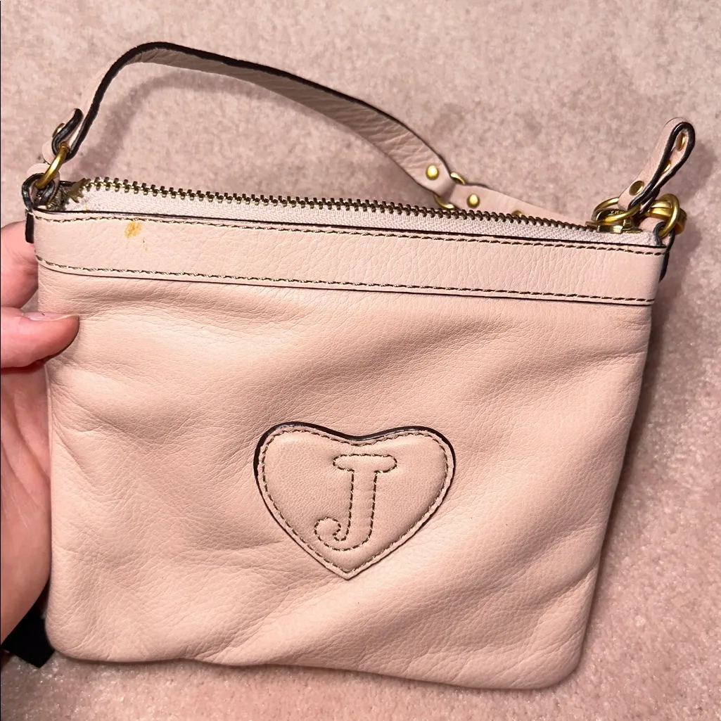 Vintage Juicy Couture Pink Mini Charm Bag Gold Hardware Y2K - Image 3