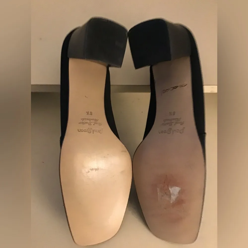 Paul Green women leather canvas pump heel shoes US 11 UK 8.5 - Image 8