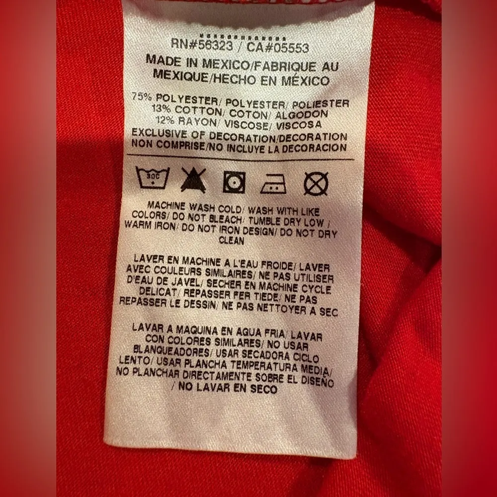 Nike athletic cut Red Georgia “Go Dawg” Dri Fit T-Shirt women’s size XL - Image 6