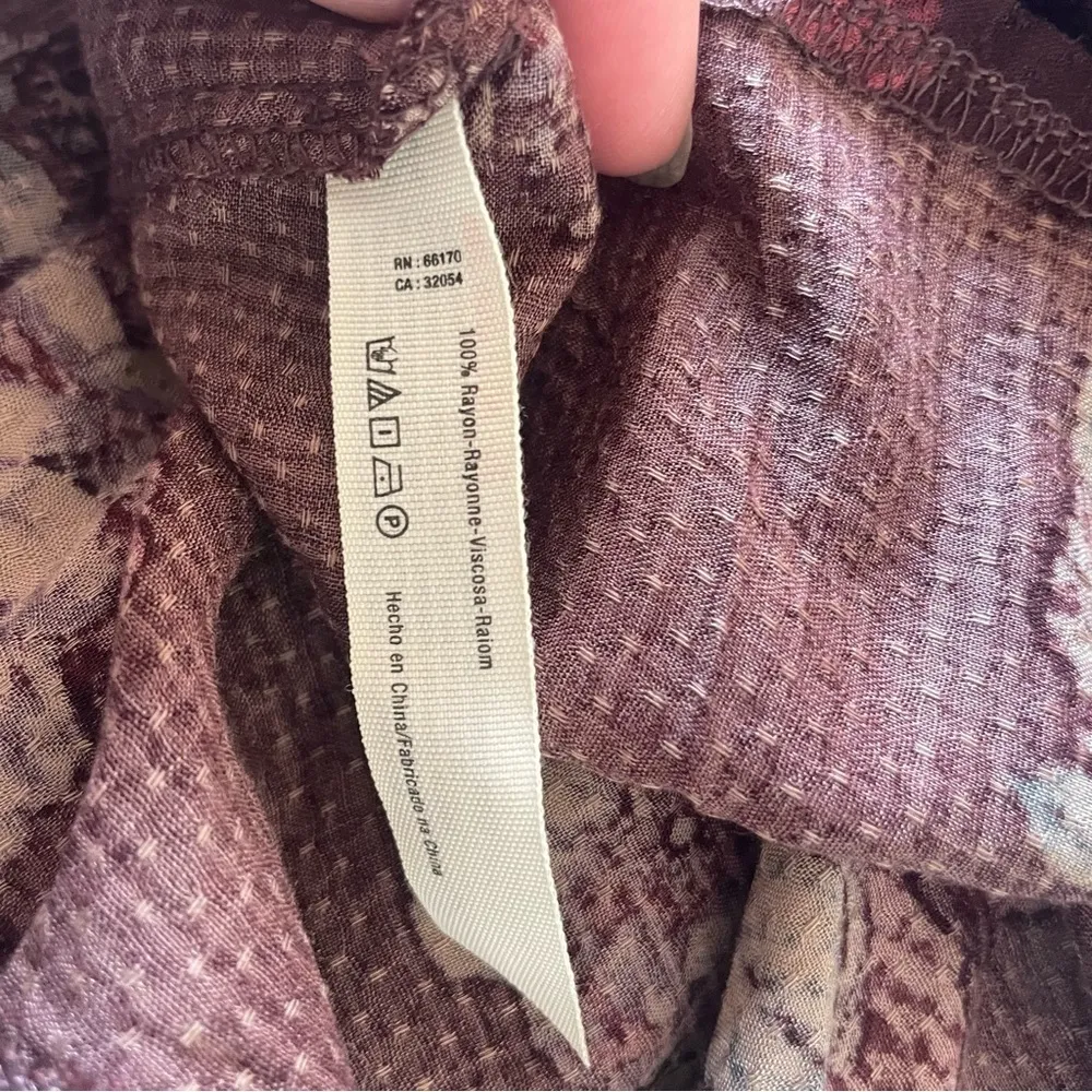 Free People Intimately Boho Chic Paisley Floral Drop Waist Mini Tank Dress XS - Image 5