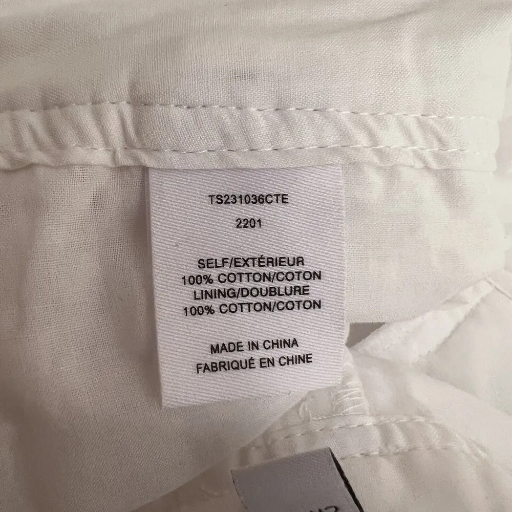 Derek Lam 10 Crosby Pant White Eyelet Lace Mila Cargo Feminine Boho Size 6 New - Image 9