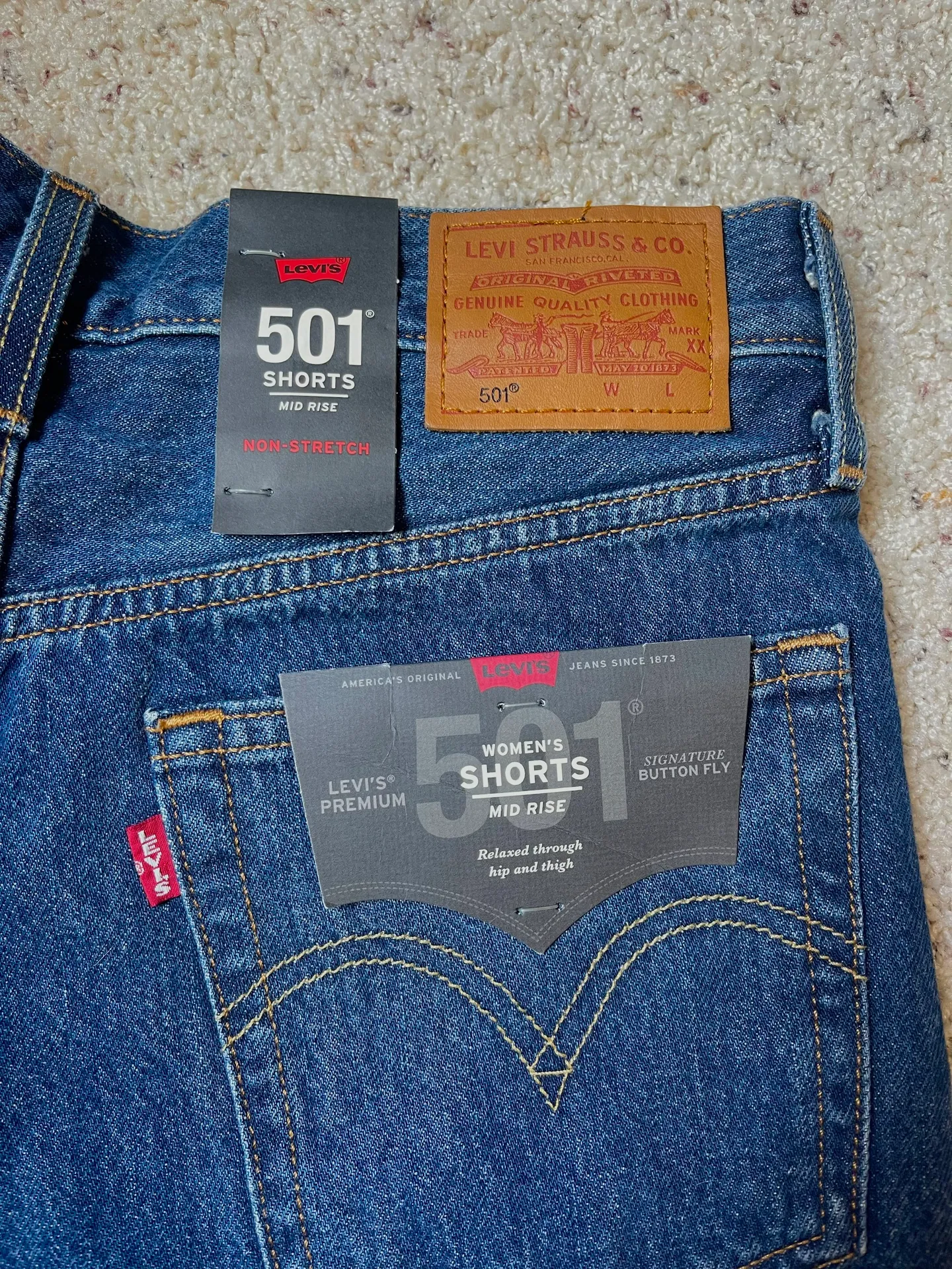 501 Mid-Rise Denim Shorts - Image 3