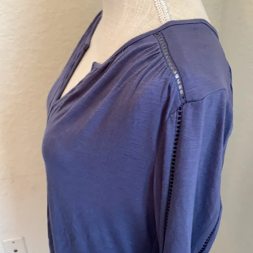 MAX JEANS Nightshadow Blue Long Sleeve Top Size Small - Image 9