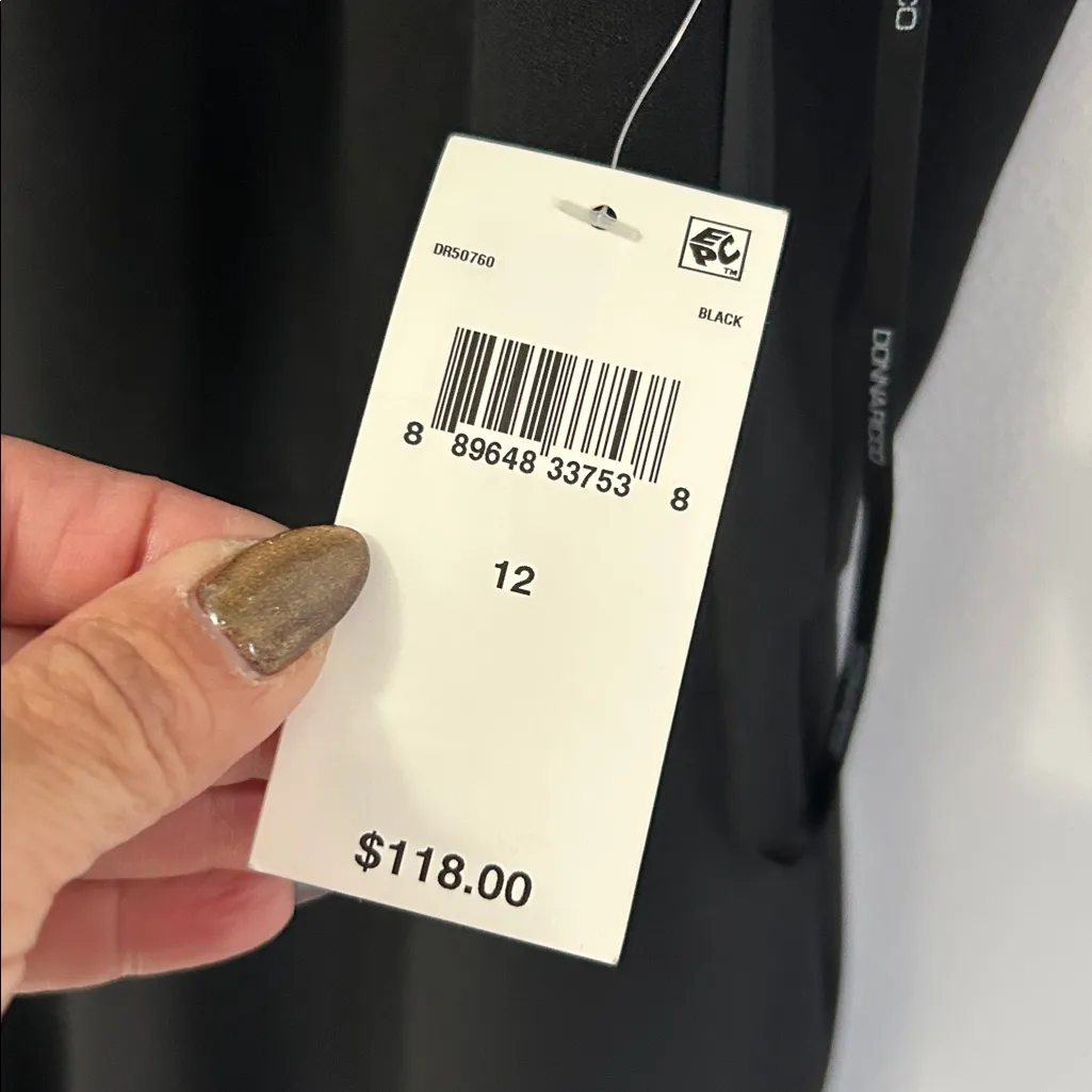 Donna Ricco Keyhole Sleeveless Black Jumpsuit - Image 8