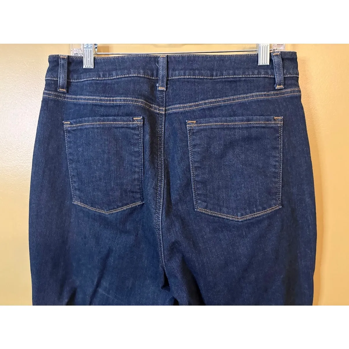 L.L. Bean Women's Flannel Lined Classic Fit Jeans Size 14 Blue - Image 9