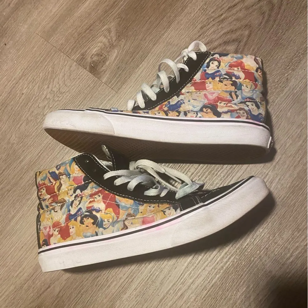 RARE Vans x Disney Sk8 Hi Slim Princess Sneakers Limited Edition - Image 3