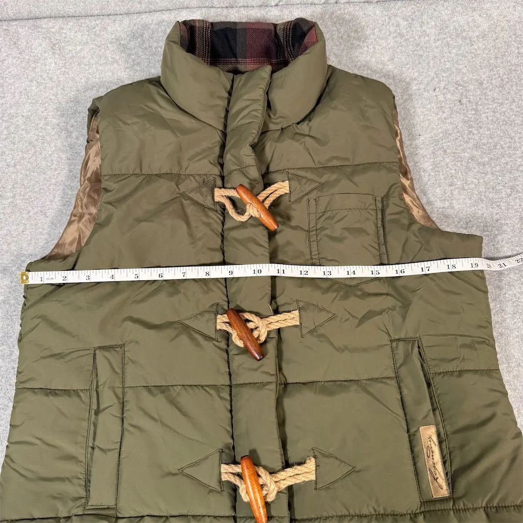 Legendary Whitetails Women's Quilted Toggle Vest Green Size M Casual - Image 8