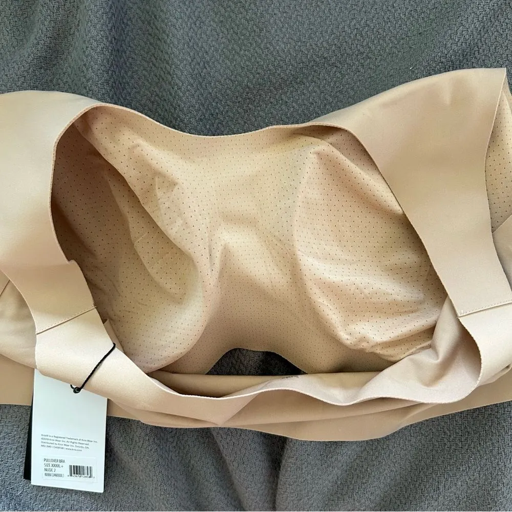 Knix LuxeLift Pullover Wireless Bra in Nude 2 Size XXXXL+ - Image 10