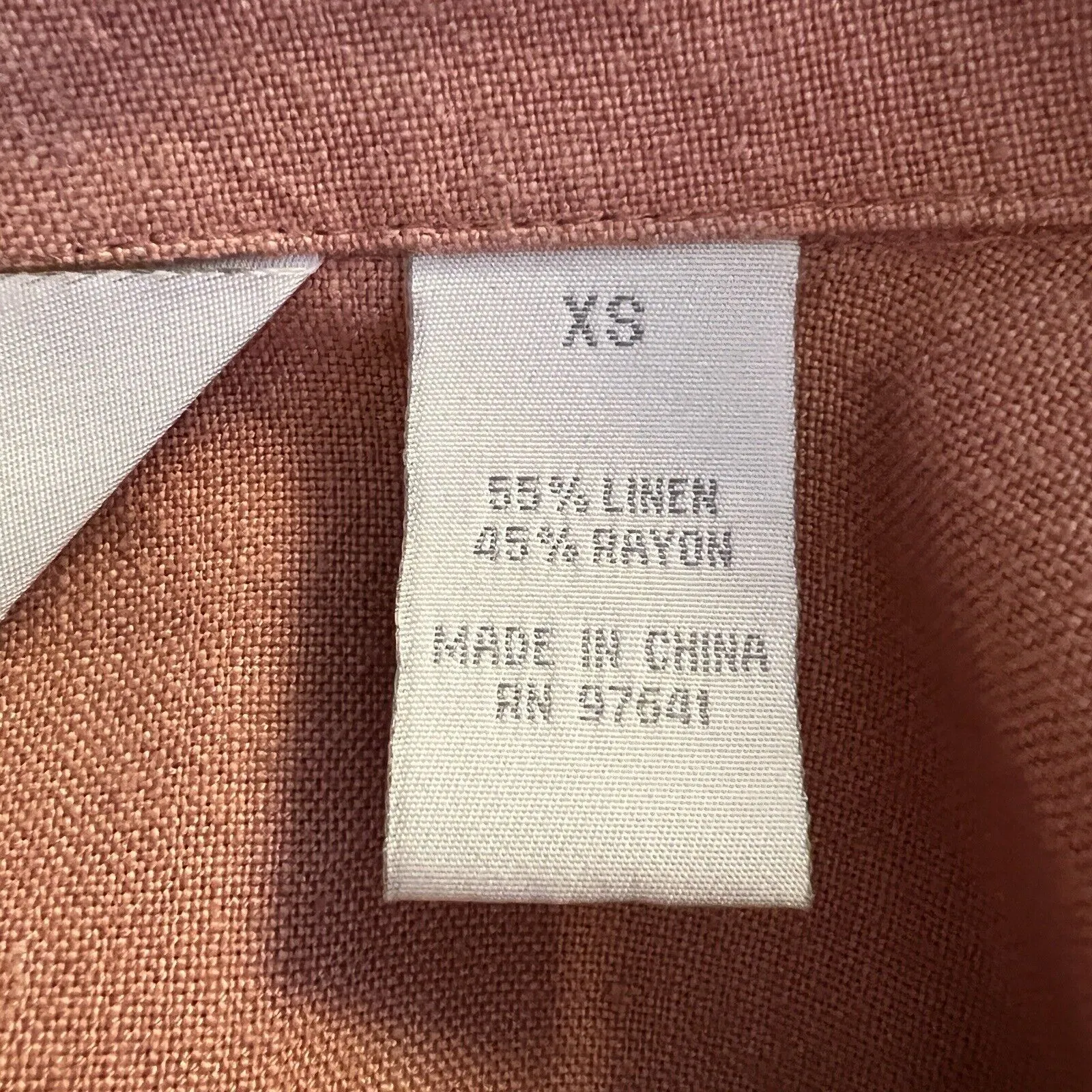 J. Jill Jacket Womens XS Orange Linen Blend Lightweight Boho‎ Bohemian Preppy - Image 7