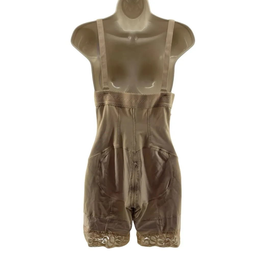 Faja Beige Bodysuit Shapewear Womens Size Medium Tan - Image 8