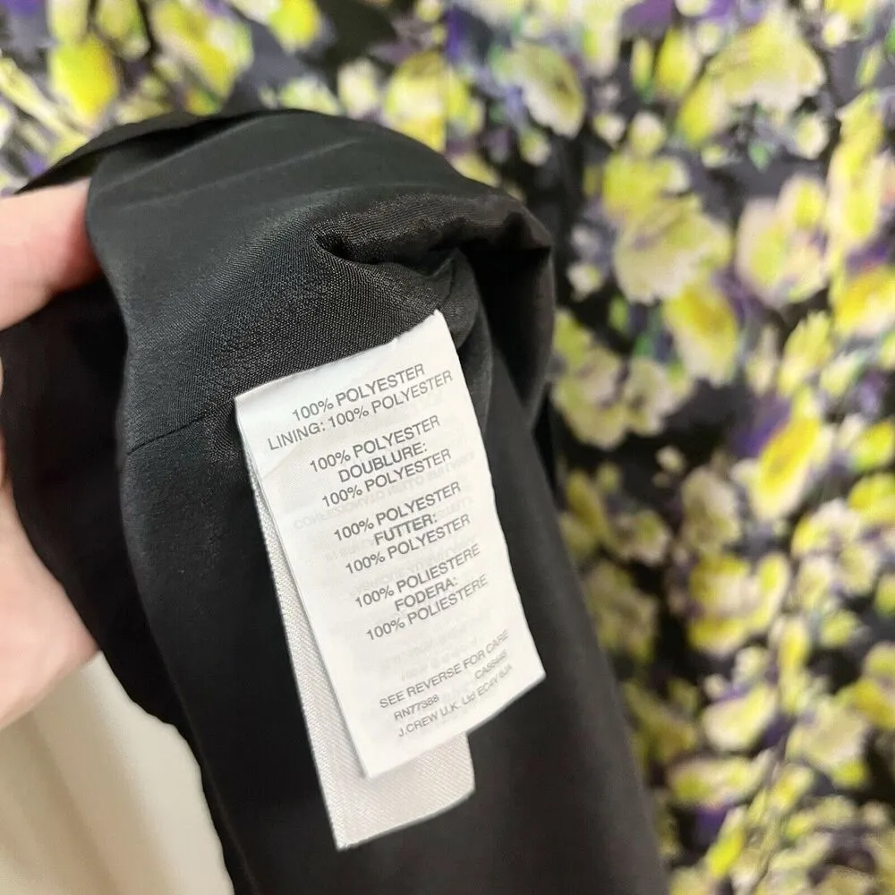 J. Crew Floral Gem Abstract Clover Dress 4 Cap Sleeve Cocktail Dress - Image 6