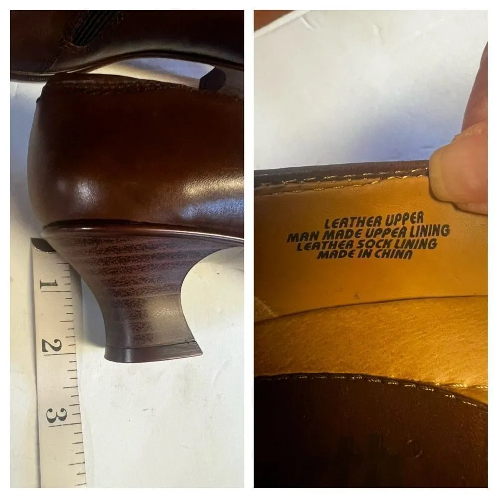 Earth Daytripper Slip On Clogs Booties Shoes Size 9 Brown Leather - Image 8