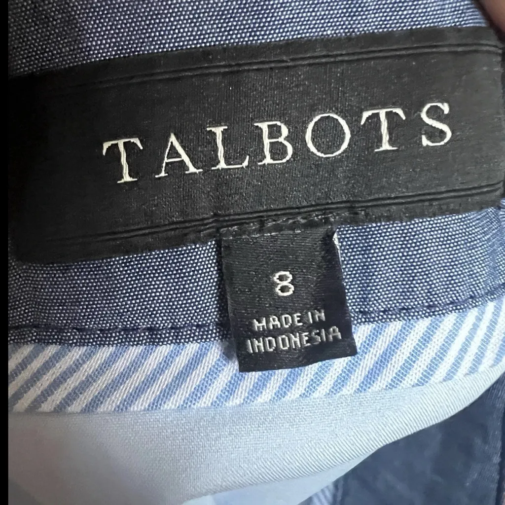 Talbots Pink Geometric Pencil Skirt spandex - Image 5