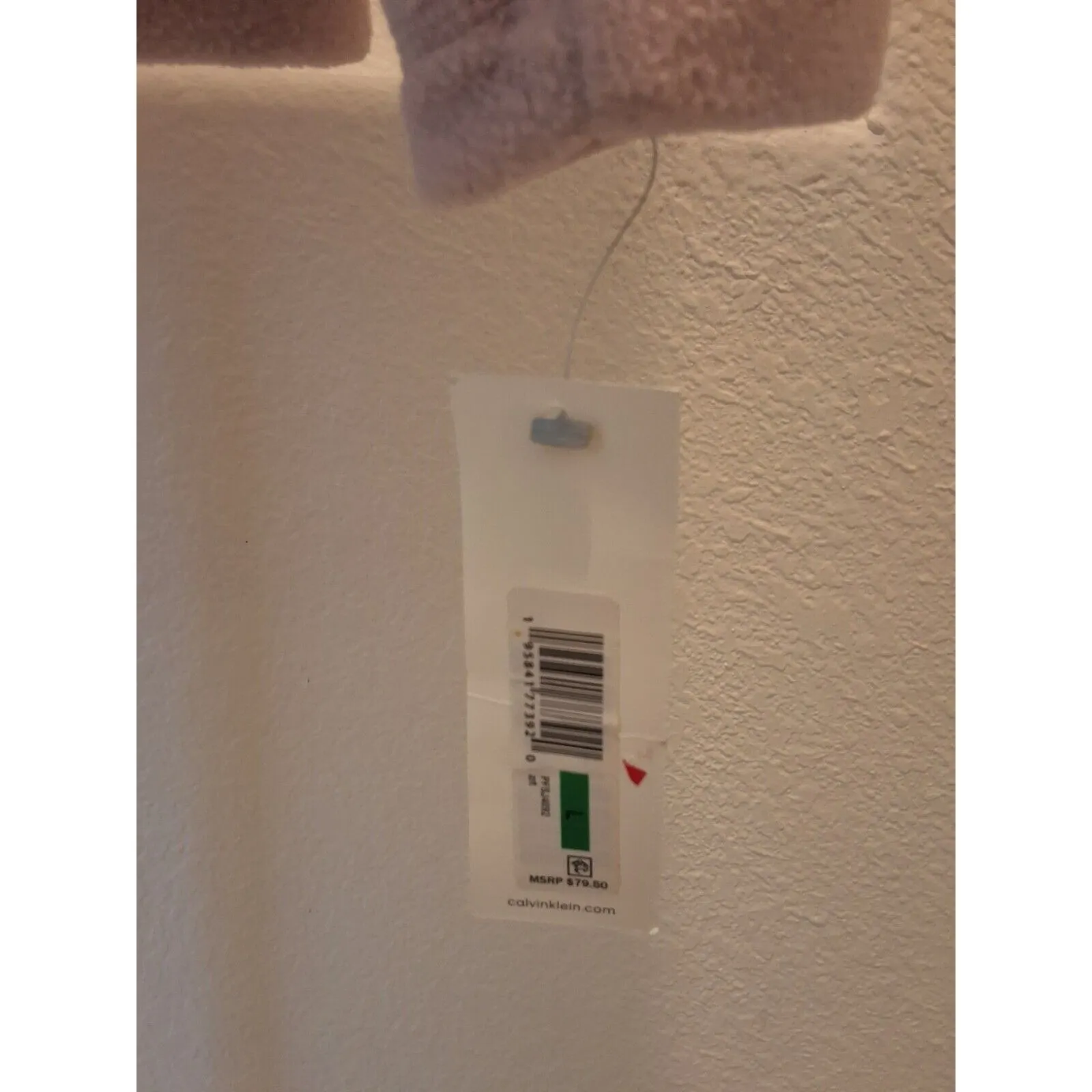 Calvin Klein Performance Size Large Beige Zip Up Fleece Jacket High Collar NEW - Image 16