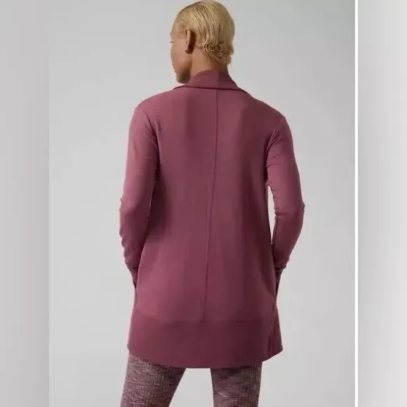 Athleta Women's Pranayama Wrap Color Tawny Rose Pink Super Soft - Image 4