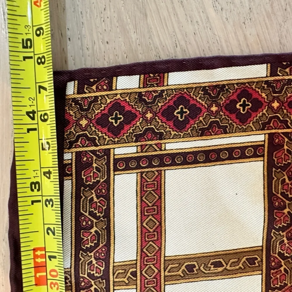 VTG Echo 100% pure silk scarf rectangle 46x14 - Image 4