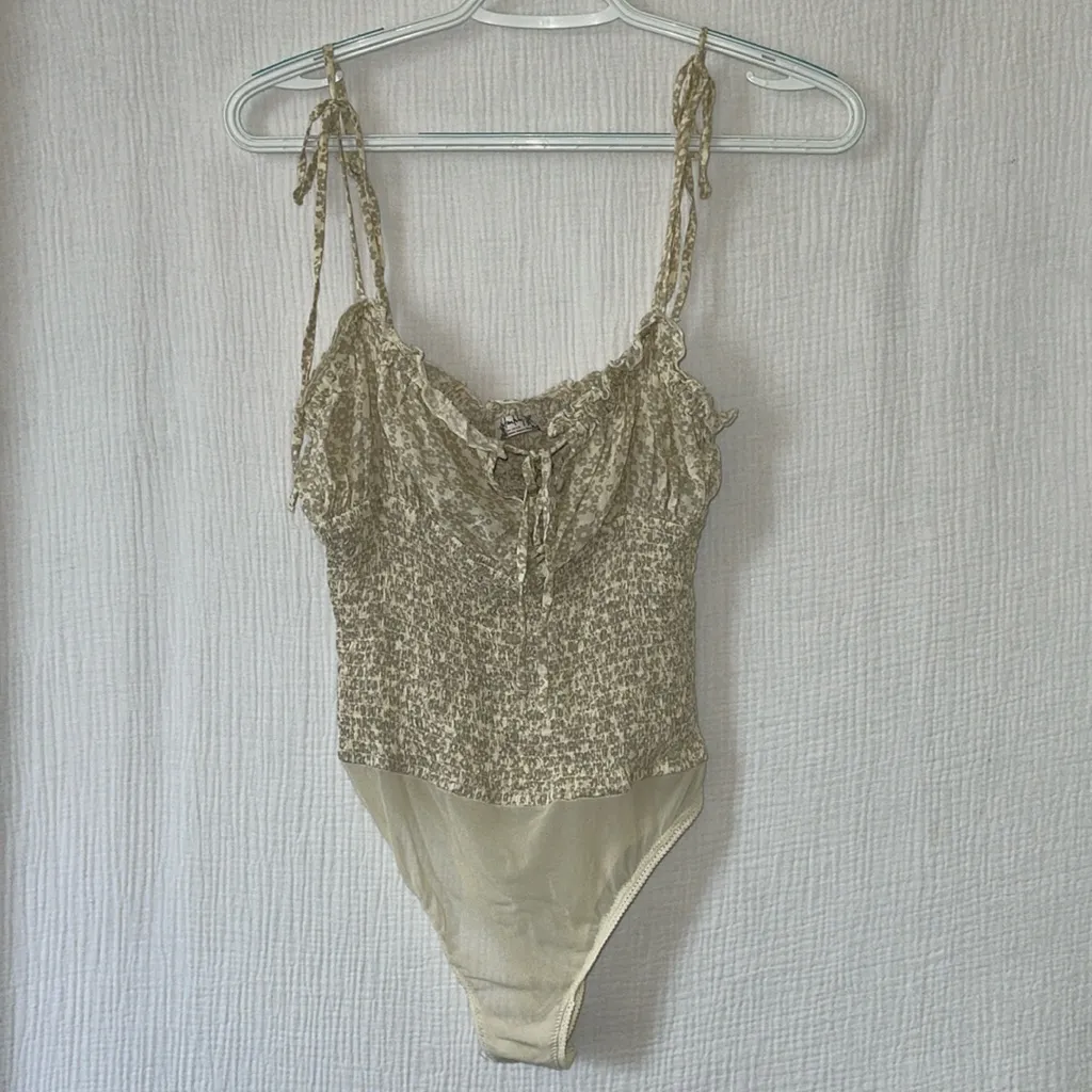 Free‎ People Bardot Bodysuit in ivory combo - Image 2