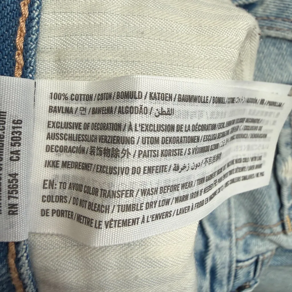 Abercrombie & Fitch Harper Low Rise Denim Jean Shorts Women's 32 14 Cut Off Y2K - Image 11