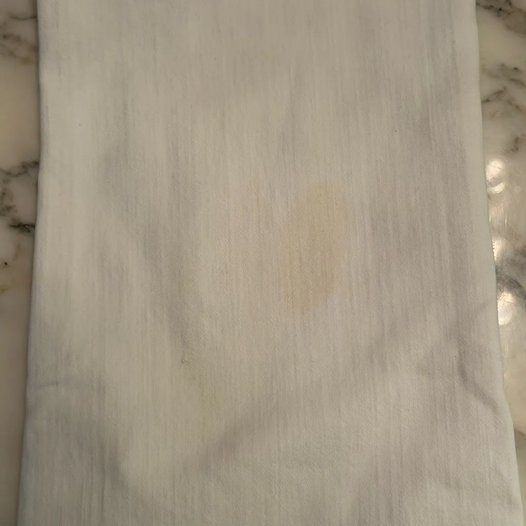 NWT JCrew Mid-Rise Flare Crop Jeans in White Signature Stretch 27 - needs wash - Image 9