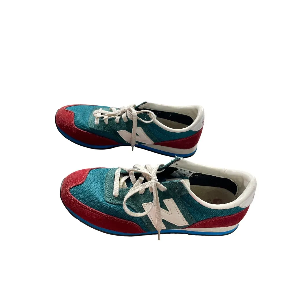 New Balance 620 Womens Red Green Suede Sneakers Size 9 SKU 8705 - Image 3