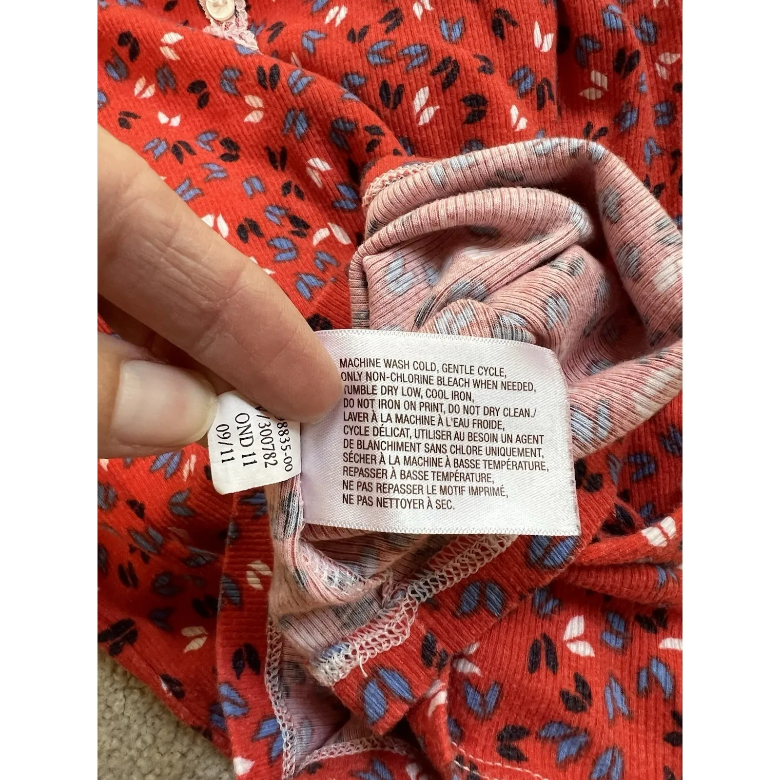 Old Navy Women's Lace‎ Trim Cami Henley Ribbed Tank Top Y2K Retro - Image 6