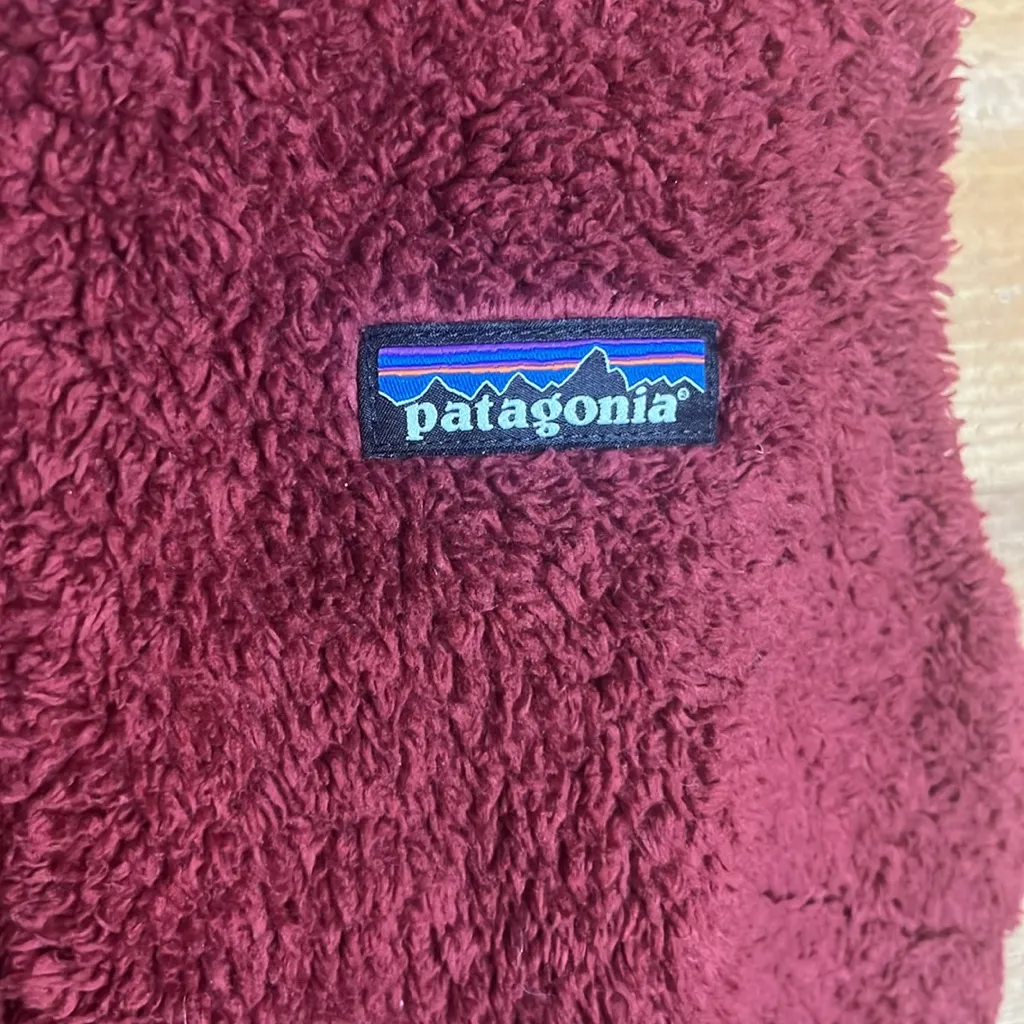 Patagonia Los Gatos Fleece Zip Vest Red Pockets Collared Outdoor Hiking Lined S - Image 6