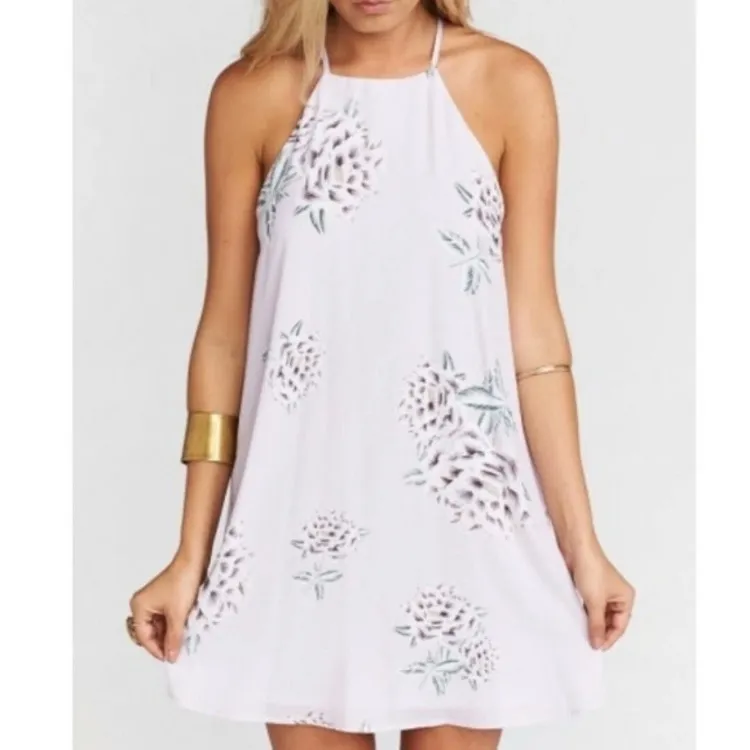 Show Me Your Mumu Lavender Floral Gomez Mini Dress NEW XS - Image 4