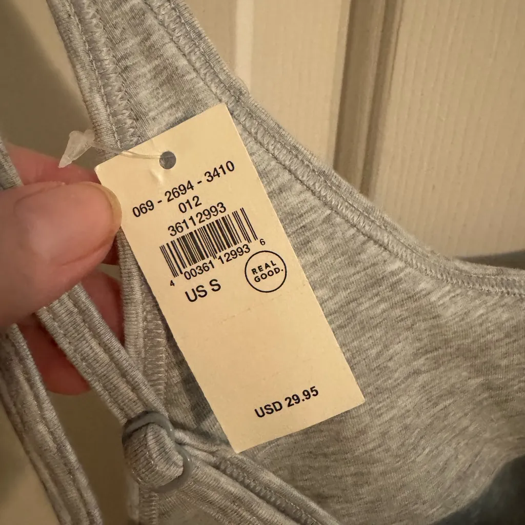 Aerie New Bralette Yoga Comfort Lounge Gray Small - Image 5