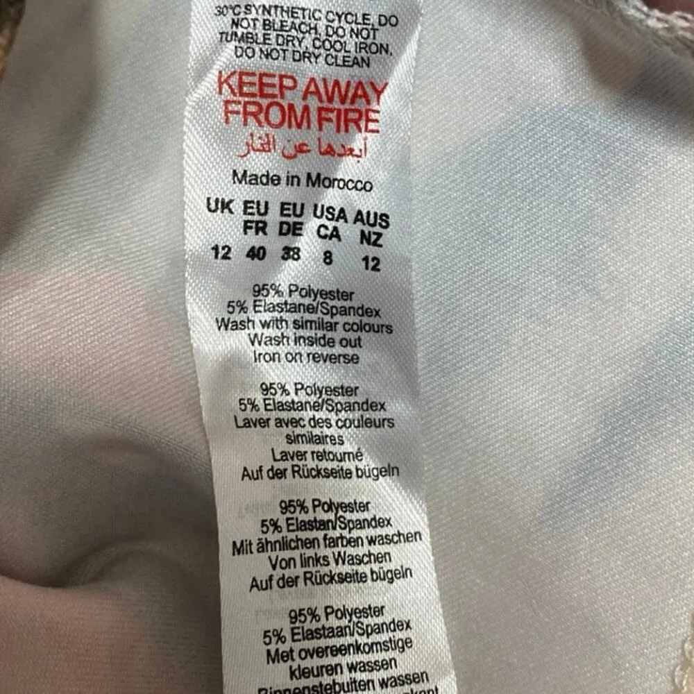 NWT PrettyLittleThing Multicolor Printed Strapless Bandeau Crop Tube Tank Top 8 - Image 5