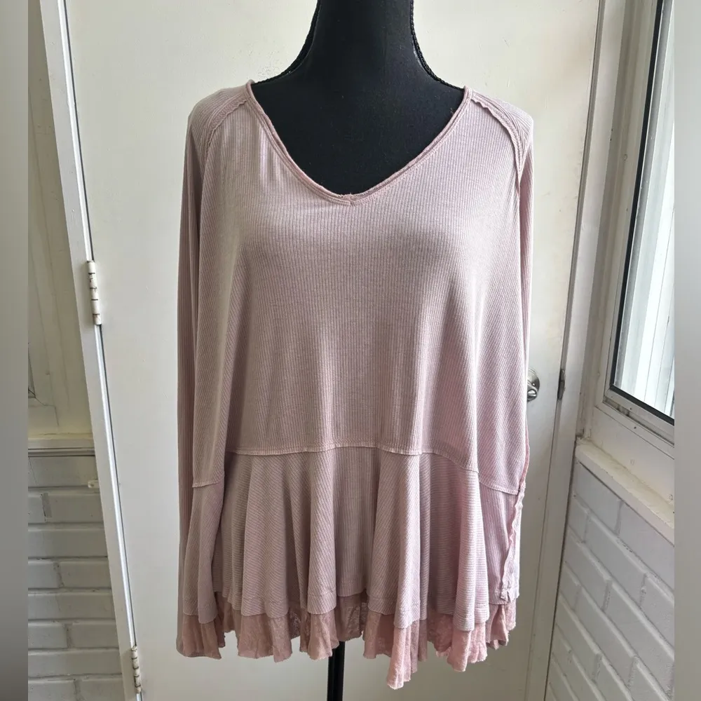 Free‎ People NEW WITH TAGS Tangerine Tunic Shirt small boho oversized staple - Image 2